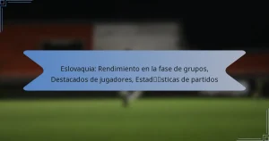 Eslovaquia: Rendimiento en la fase de grupos, Destacados de jugadores, Estadísticas de partidos