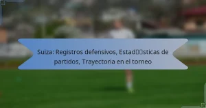 Suiza: Registros defensivos, Estadísticas de partidos, Trayectoria en el torneo